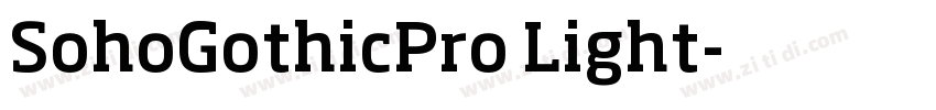 SohoGothicPro Light字体转换
